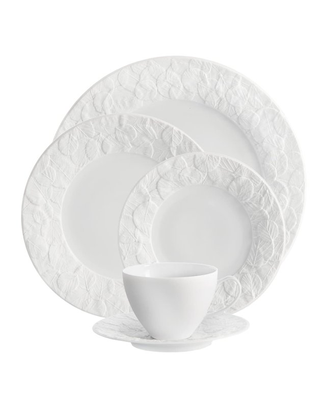 5-Piece Forest Leaf Dinnerware Place Setting